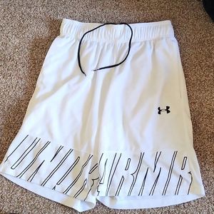 Under Armour Basketball Shorts (white)
